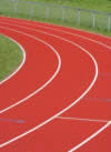Running track lanes