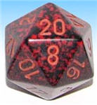Blue 20-sided die