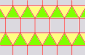 Semi-regular tessellation with vertex notation 3.3.3.4.4 (triangles and squares)