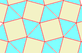 Semi-regular tessellation with vertex notation 3.3.4.3.4 (triangles and squares)