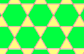 Semi-regular tessellation with vertex notation 3.6.3.6 (triangles and hexagons)