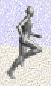 Animated person running