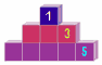 Sliding number block puzzle game
